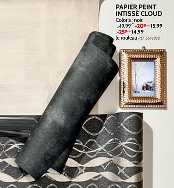 Promotions Papier peint intissé cloud - Produit maison - BricoPlanit - Valide de 26/09/2018 à 22/10/2018 chez BricoPlanit