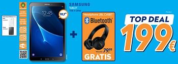 Promoties Samsung tablet tab a 2016 - Samsung - Geldig van 24/09/2018 tot 24/10/2018 bij Krefel
