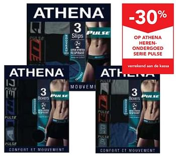 Promotions -30% op athena herenondergoed serie pulse - Athena - Valide de 26/09/2018 à 09/10/2018 chez Makro