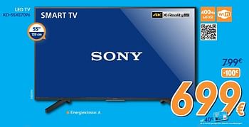 Promotions Sony led tv kd-55xe7096 - Sony - Valide de 24/09/2018 à 24/10/2018 chez Krefel