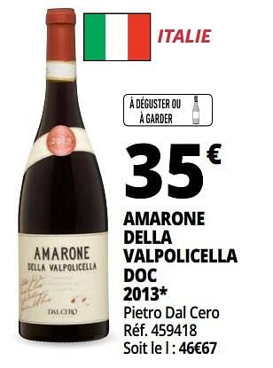 Promotions Amarone della valpolicella doc 2013 - Vins rouges - Valide de 25/09/2018 à 07/10/2018 chez Auchan Ronq