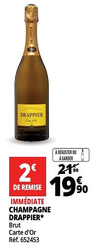 Promotions Champagne drappier - Champagne - Valide de 25/09/2018 à 07/10/2018 chez Auchan Ronq