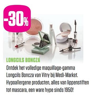 Promoties -30% longcils boncza - Vitry - Geldig van 25/09/2018 tot 25/11/2018 bij Medi-Market
