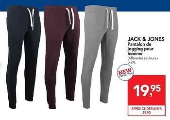 Promoties Jack + jones pantalon de jogging pour homme - Jack & Jones - Geldig van 26/09/2018 tot 09/10/2018 bij Makro