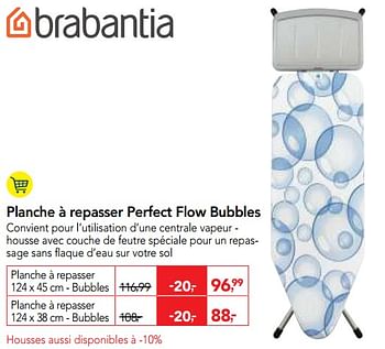 Promotions Planche à repasser perfect flow bubbles - Brabantia - Valide de 26/09/2018 à 09/10/2018 chez Makro