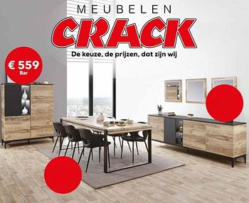 Promoties Bar - Huismerk - Meubelen Crack - Geldig van 24/09/2018 tot 31/10/2018 bij Meubelen Crack