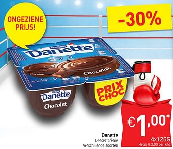 Promoties Dessertcrème - Danone - Geldig van 25/09/2018 tot 30/09/2018 bij Intermarche