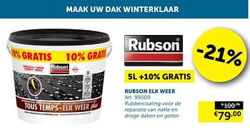 Promoties Rubson elk weer - Rubson - Geldig van 25/09/2018 tot 22/10/2018 bij Zelfbouwmarkt