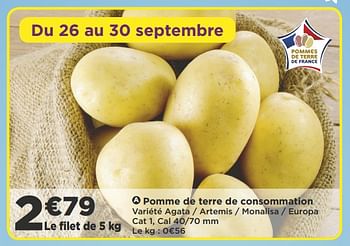 Promotions Pomme de terre de consommation - Produit Maison - Casino - Valide de 26/09/2018 à 30/09/2018 chez Super Casino