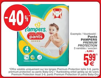 Promoties Pants pampers premium protection - Pampers - Geldig van 25/09/2018 tot 01/10/2018 bij Cora