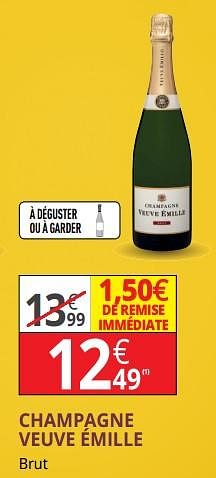 Promotions Champagne veuve émille - Champagne - Valide de 25/09/2018 à 07/10/2018 chez Auchan Ronq