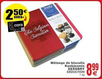 Promoties Mélange de biscuits koekjesmix desobry - Desobry - Geldig van 25/09/2018 tot 01/10/2018 bij Cora