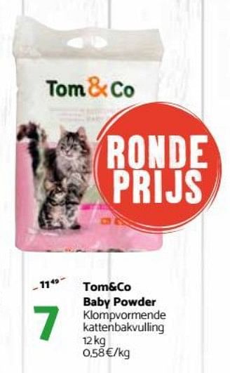 Promoties Baby powder - Huismerk - Tom & Co - Geldig van 26/09/2018 tot 07/10/2018 bij Tom&Co