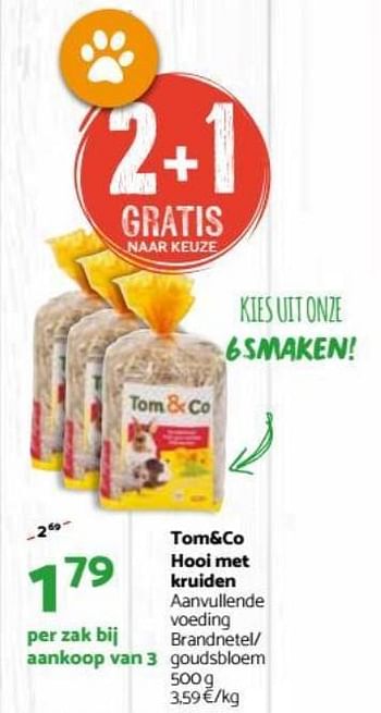 Promoties Hooi met kruiden - Huismerk - Tom & Co - Geldig van 26/09/2018 tot 07/10/2018 bij Tom&Co