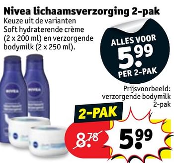 Promoties Verzorgende bodymilk - Nivea - Geldig van 25/09/2018 tot 07/10/2018 bij Kruidvat