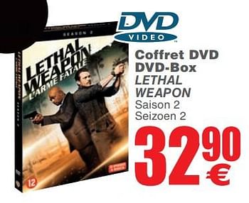 Promoties Coffret dvd dvd-box lethal weapon - Huismerk - Cora - Geldig van 25/09/2018 tot 08/10/2018 bij Cora