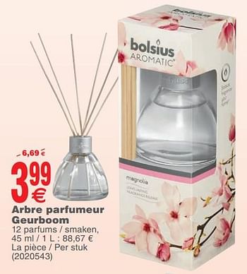 Promotions Arbre parfumeur geurboom - Bolsius - Valide de 25/09/2018 à 08/10/2018 chez Cora