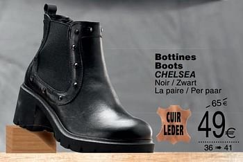 Promotions Bottines boots chelsea - Relaxshoe - Valide de 25/09/2018 à 08/10/2018 chez Cora