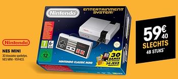 Promoties Nintendo nes mini - Nintendo - Geldig van 27/09/2018 tot 17/10/2018 bij Electro Depot