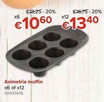 Promoties Asimetria muffin - Pyrex - Geldig van 28/09/2018 tot 21/10/2018 bij Euro Shop