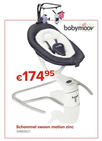 Promoties Babymoov schommel swoon motion zinc - BabyMoov - Geldig van 28/09/2018 tot 21/10/2018 bij Euro Shop