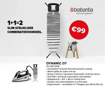 Promoties Brabantia dynamic d7 d7-3wcombi - Brabantia - Geldig van 28/09/2018 tot 21/10/2018 bij Euro Shop