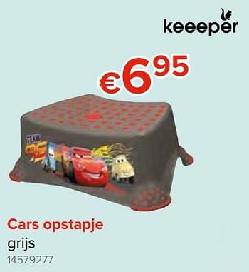 Promoties Cars opstapje grijs - Keeeper - Geldig van 28/09/2018 tot 21/10/2018 bij Euro Shop