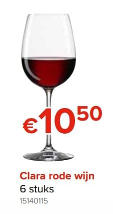 Promoties Clara rode wijn - Huismerk - Euroshop - Geldig van 28/09/2018 tot 21/10/2018 bij Euro Shop