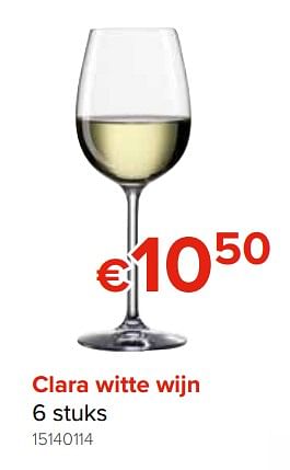 Promoties Clara witte wijn - Huismerk - Euroshop - Geldig van 28/09/2018 tot 21/10/2018 bij Euro Shop