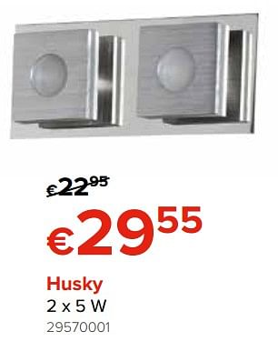 Promoties Euro light husky 2 x 5 w - Euro Light - Geldig van 28/09/2018 tot 21/10/2018 bij Euro Shop