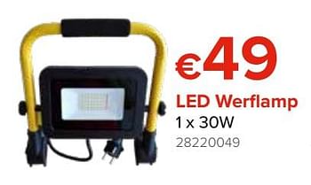 Promoties Euro light led werflamp 1 x 30w - Euro Light - Geldig van 28/09/2018 tot 21/10/2018 bij Euro Shop