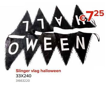 Promoties Slinger vlag halloween - Happy Halloween - Geldig van 28/09/2018 tot 21/10/2018 bij Euro Shop