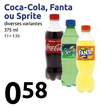 Promoties Coca-cola, fanta ou sprite - Coca Cola - Geldig van 26/09/2018 tot 02/10/2018 bij Action