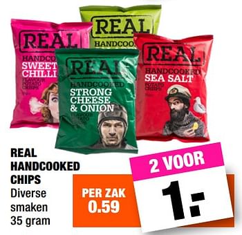 Promoties Real handcooked chips - real - Geldig van 24/09/2018 tot 07/10/2018 bij Big Bazar
