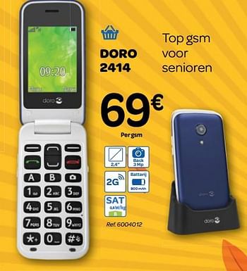 Promoties Doro 2414 - Doro - Geldig van 26/09/2018 tot 08/10/2018 bij Carrefour