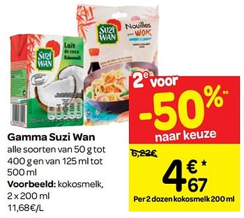 Promoties Gamma suzi wan - Suzi Wan - Geldig van 26/09/2018 tot 01/10/2018 bij Carrefour