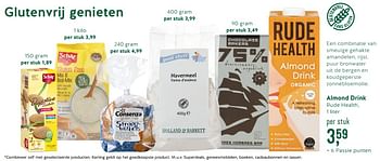 Promoties Almond drink rude health - Rude Health - Geldig van 24/09/2018 tot 21/10/2018 bij Holland & Barret