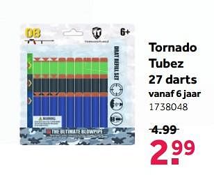 Promoties Tornado tubez 27 darts - Tornado - Geldig van 24/09/2018 tot 14/10/2018 bij Intertoys