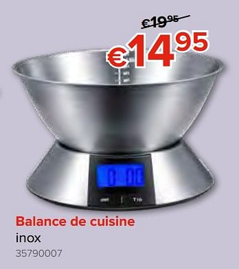 Promotions Balance de cuisine inox - Produit Maison - Euroshop - Valide de 28/09/2018 à 21/10/2018 chez Euro Shop