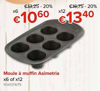 Promotions Moule à muffin asimetria - Pyrex - Valide de 28/09/2018 à 21/10/2018 chez Euro Shop