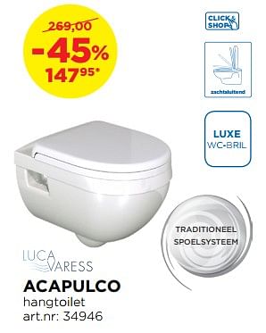 Promoties Acapulco hangtoilet - Luca varess - Geldig van 01/10/2018 tot 28/10/2018 bij X2O