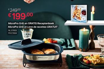 Promoties Micropro grill en gratis receptenboek micropro grill et livre de recettes gratuit - Huismerk - Tupperware - Geldig van 01/10/2018 tot 21/10/2018 bij Tupperware