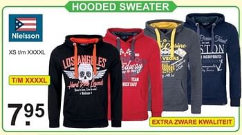 Promoties Hooded sweater - Nielsson - Geldig van 24/09/2018 tot 13/10/2018 bij Van Cranenbroek