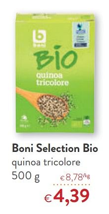Promotions Boni selection bio quinoa tricolore - Boni - Valide de 26/09/2018 à 09/10/2018 chez OKay