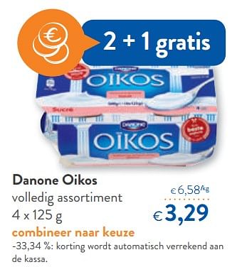 Promoties Danone oikos volledig assortiment - Danone - Geldig van 26/09/2018 tot 09/10/2018 bij OKay