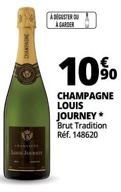 Promotions Champagne louis journey brut tradition - Champagne - Valide de 25/09/2018 à 07/10/2018 chez Auchan Ronq