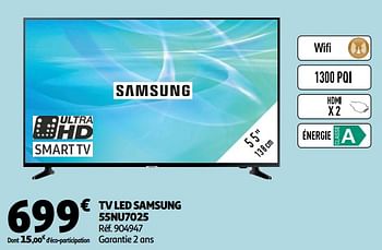 Promotions Tv led samsung 55nu7025 - Samsung - Valide de 26/09/2018 à 02/10/2018 chez Auchan Ronq