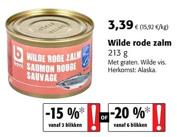 Boni Wilde Rode Zalm - Promotie Bij Colruyt