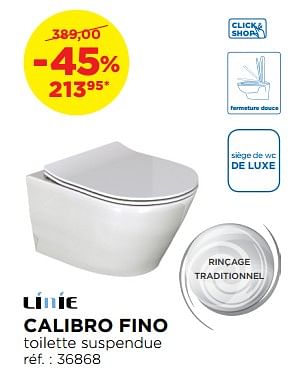 Promotions Calibro fino toilette suspendue - Luca varess - Valide de 01/10/2018 à 28/10/2018 chez X2O