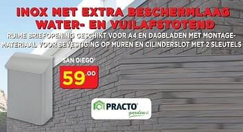 Promoties San diego - Practo - Geldig van 02/10/2018 tot 31/10/2018 bij Bouwcenter Frans Vlaeminck